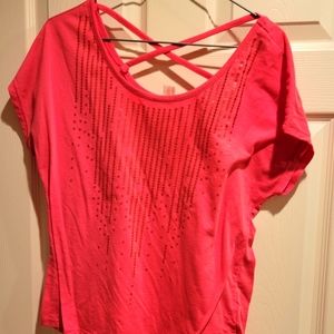 Hot Pink tee with sequins